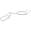 image:imageDeco 79 Acrylic Plastic Chain Decorative Sculpture Circular 7 Link Home Decor Statue Accent Figurine 21 x 0 x 5 Clear27 x 0 x 4