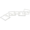 image:imageDeco 79 Acrylic Plastic Chain Decorative Sculpture Circular 7 Link Home Decor Statue Accent Figurine 21 x 0 x 5 Clear28 x 0 x 5