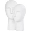 image:imageDeco 79 Polystone People Decorative Sculpture Head Home Decor Statue with Speckled Detailing Accent Figurine 12 x 9 x 17 WhiteWhite