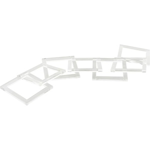 image:imageDeco 79 Acrylic Plastic Chain Decorative Sculpture Circular 7 Link Home Decor Statue Accent Figurine 21 x 0 x 5 Clear28 x 0 x 5